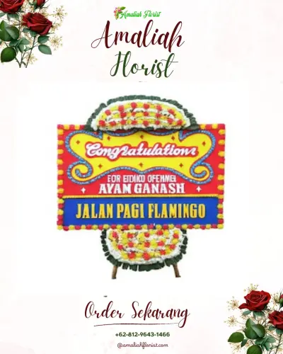 Bunga Papan Congratulation di Pasar Bengkulu